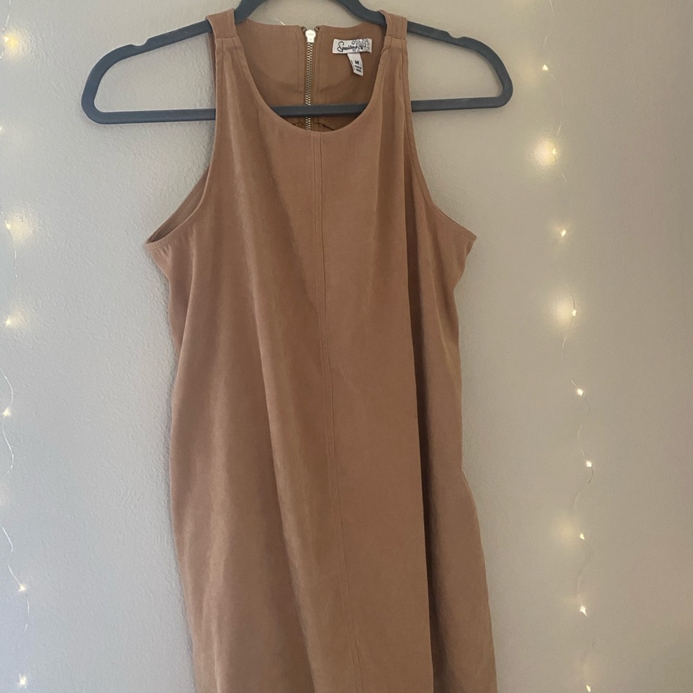 Brown Suede Dress